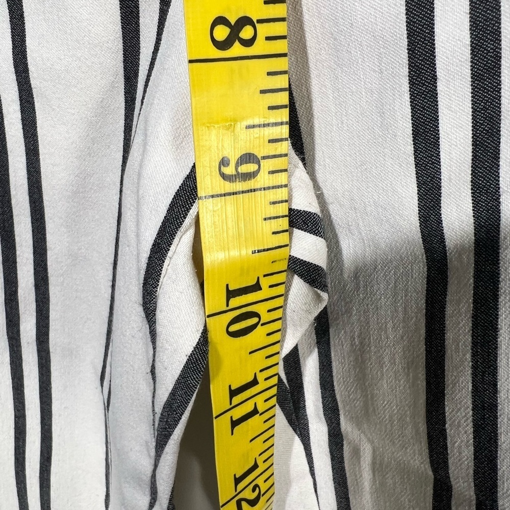 New York & Co. 7th Ave Striped Ankle Workwear/Office Pants Sz Small - Picture 8 of 11